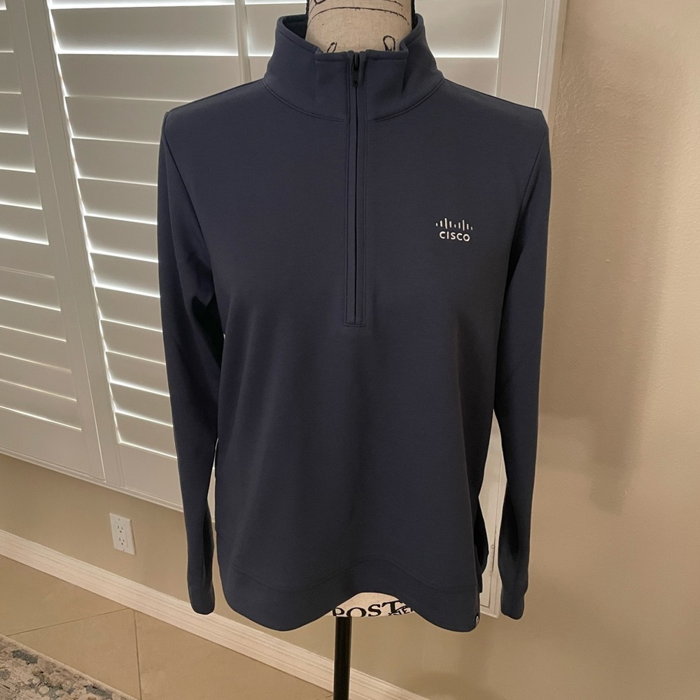 Travis Mathew Women's Coveside 1/2 Zip Cisco Logo